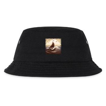 Dériveur brun chocolat sur mer agitée - Bob Enfant - noir - Devant