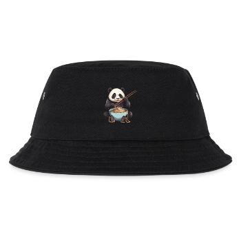 Panda Ramen: Nudelchaos - Kinder Bucket Hat - Schwarz - Vorne