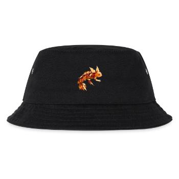 Herbstzauber mit Axolotl: Farbenfrohes Laub und Bl - Kinder Bucket Hat - Schwarz - Vorne
