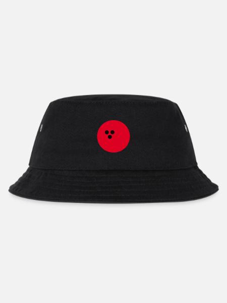 Bowlingkugel, Bowling rot - Kinder Bucket Hat - Schwarz