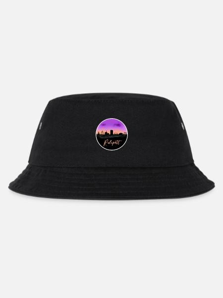 Ruhrpott Fineline Skyline - Kinder Bucket Hat - Schwarz