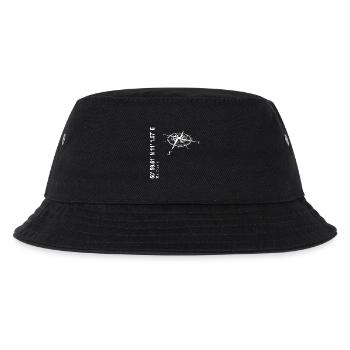 Koordinaten Erfurt - Kinder Bucket Hat - Schwarz - Vorne