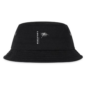 Koordinaten Karlsruhe - Kinder Bucket Hat - Schwarz - Vorne