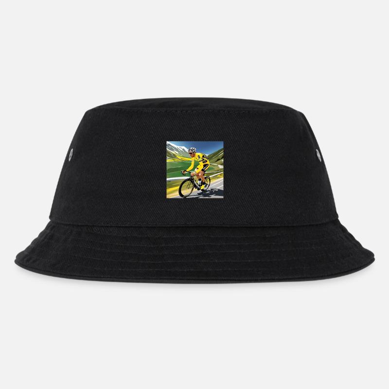 Retro-Radfahrer - Kinder Bucket Hat - Schwarz