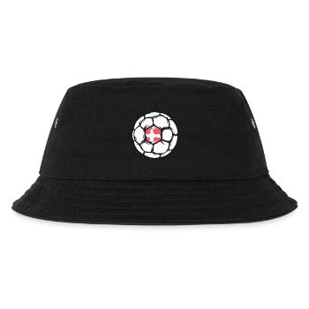 Team Handball Dänemark EM Ball Handballer Logo - Kinder Bucket Hat - Schwarz - Vorne