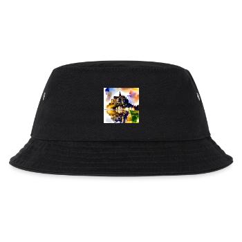 Mont Saint Michel, Frankreich - Kinder Bucket Hat - Schwarz - Vorne