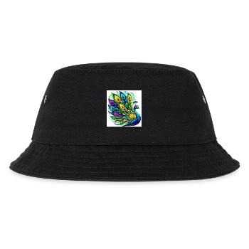 Peacock - Kids’ Bucket Hat - black - Front