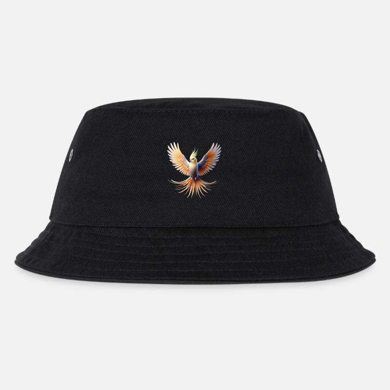 Nymphensittich (20) - Kinder Bucket Hat - Schwarz