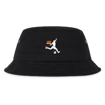 Fußball Deutschland Spieler Team Explosion EM 2024 - Kinder Bucket Hat - Schwarz - Vorne