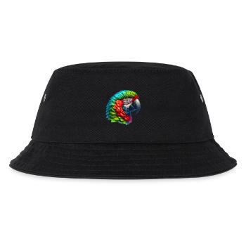 Papagei - Kinder Bucket Hat - Schwarz - Vorne