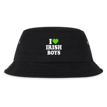 I love irish boys - Kinder Bucket Hat - Schwarz - Vorne