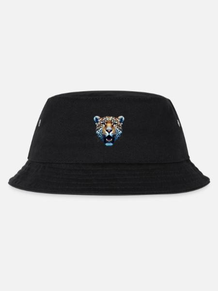 Leopard - Kinder Bucket Hat - Schwarz