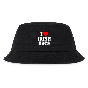 I love irish boys - Kinder Bucket Hat - Schwarz - Vorne