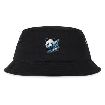 Panda - Kinder Bucket Hat - Schwarz - Vorne