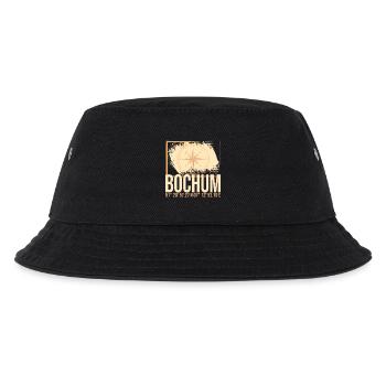 Bochum Koordinaten - Kinder Bucket Hat - Schwarz - Vorne