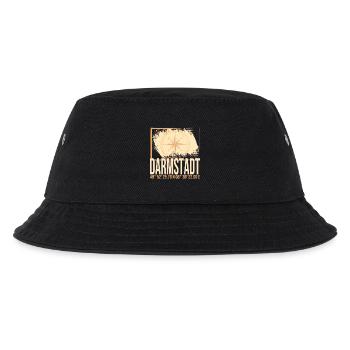 Darmstadt Koordinaten - Kinder Bucket Hat - Schwarz - Vorne