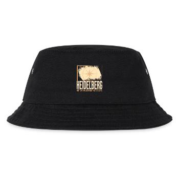 Heidelberg Koordinaten - Kinder Bucket Hat - Schwarz - Vorne