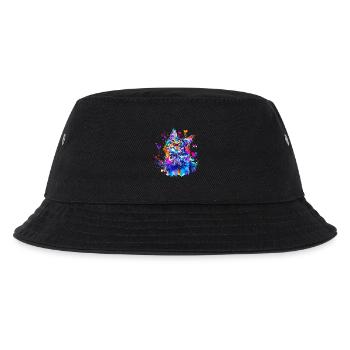 Katze, Kätzchen, Maine Coon - Kinder Bucket Hat - Schwarz - Vorne