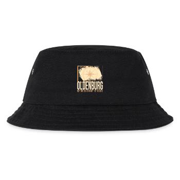 Oldenburg Koordinaten - Kinder Bucket Hat - Schwarz - Vorne