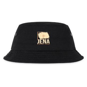 Jena Koordinaten - Kinder Bucket Hat - Schwarz - Vorne