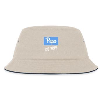 FATHER'S DAY - Kids’ Bucket Hat - ecru/navy - Front