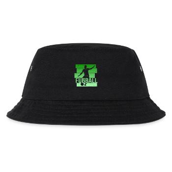 Fußball - Kinder Bucket Hat - Schwarz - Vorne