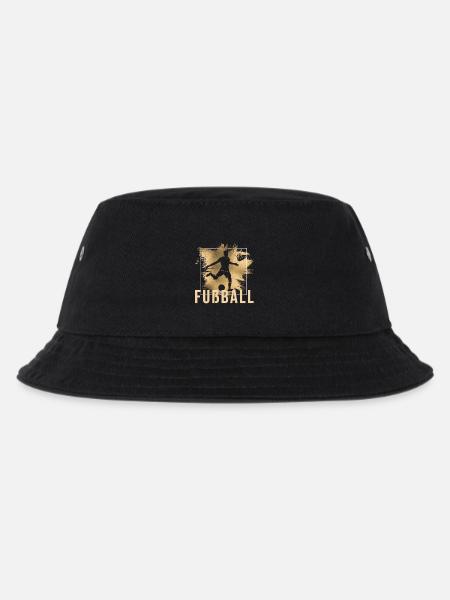 Fußball - Kinder Bucket Hat - Schwarz