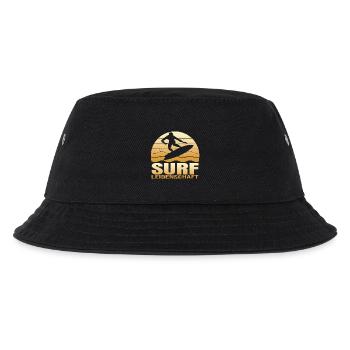 Surf Leidenschaft - Kinder Bucket Hat - Schwarz - Vorne