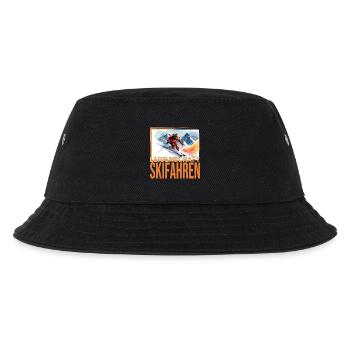 Leidenschaft Skifahren - Kinder Bucket Hat - Schwarz - Vorne