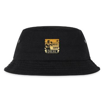 Jab - Knockout - Champion - Boxen - Kinder Bucket Hat - Schwarz - Vorne
