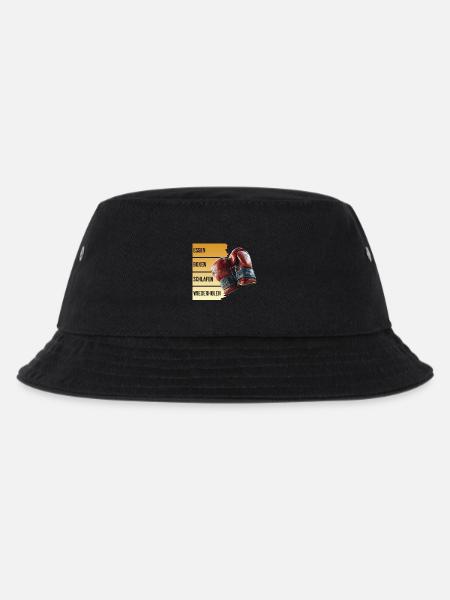 Essen - Boxen - Schlafen - Wiederholen - Kinder Bucket Hat - Schwarz