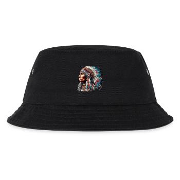 American Indian American Red Skin - Kids’ Bucket Hat - black - Front