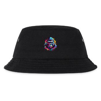 Gorilla - Kinder Bucket Hat - Schwarz - Vorne