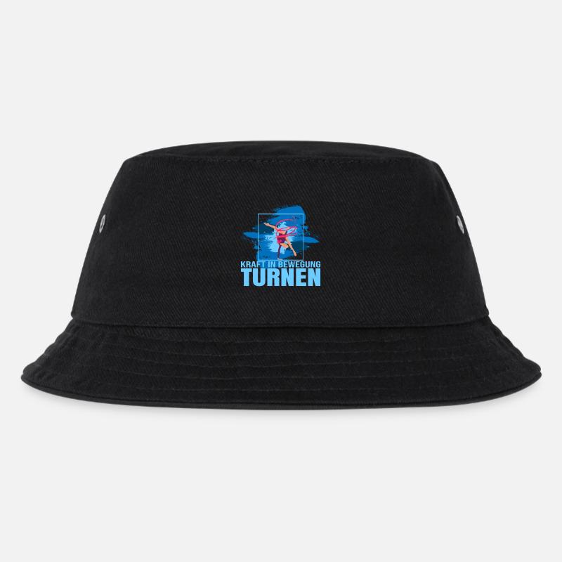 Kraft in Bewegung - Turnen - Kinder Bucket Hat - Schwarz