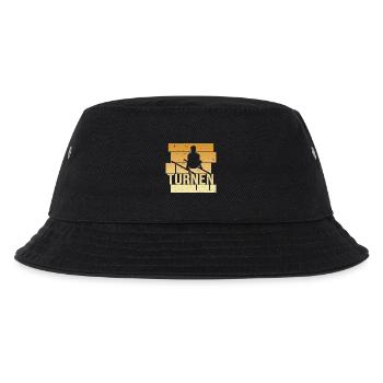 Turnen - Kinder Bucket Hat - Schwarz - Vorne