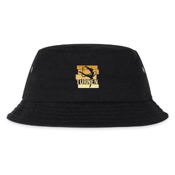 Turnen - Kinder Bucket Hat - Schwarz - Vorne