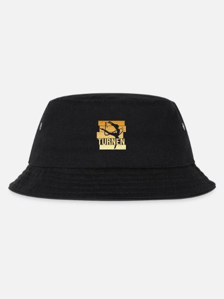 Turnen - Kinder Bucket Hat - Schwarz