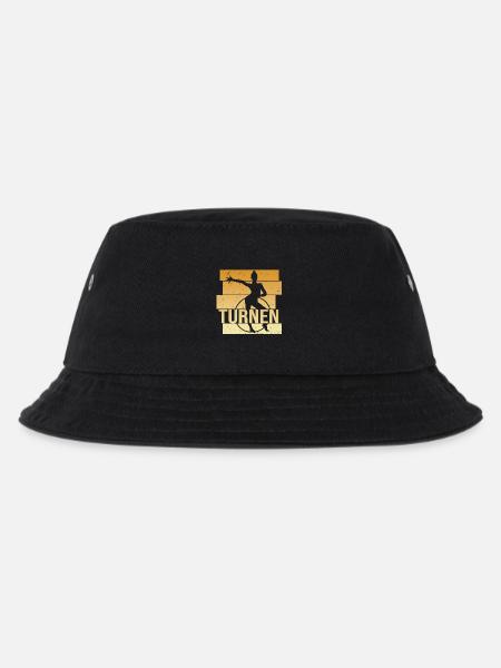 Turnen - Kinder Bucket Hat - Schwarz