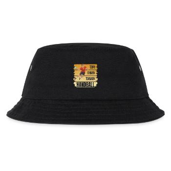 Tempo - Dynamik - Teamwork - Handball - Kinder Bucket Hat - Schwarz - Vorne
