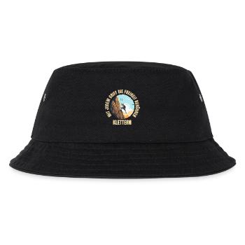 Mit jedem Griff die Freiheit berühren - Kinder Bucket Hat - Schwarz - Vorne