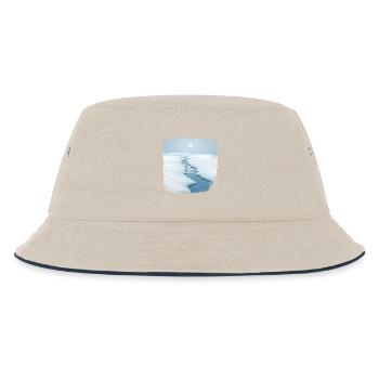 Ruisseau dans la neige avec bord effiloché - Bob Enfant - blanc cassé/bleu marine - Devant