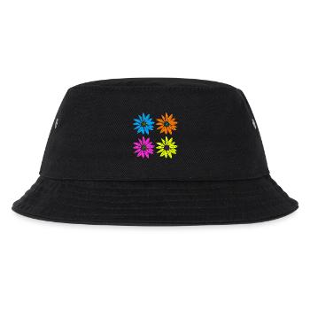 Pop Art Floral Quatre Couleurs - Bob Enfant - noir - Devant