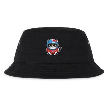 Katze Weltraum Space Cat Astronaut - Kids’ Bucket Hat - black - Front