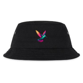 Kolibri - Kinder Bucket Hat - Schwarz - Vorne