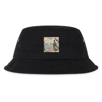 Japanisch, Samurai, Kirschblüte, Kunst, Ukiyo-E, s - Kinder Bucket Hat - Schwarz - Vorne