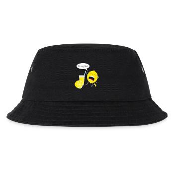 Funny lemon design - Kids’ Bucket Hat - black - Front