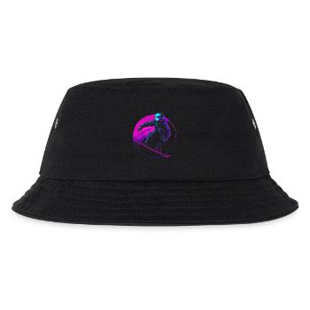 Snowboarder Illustration - Kinder Bucket Hat - Schwarz - Vorne