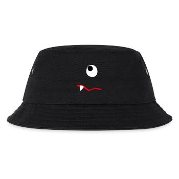 Monster Halloween traurig Comic Zombie Zahn Zyklop - Kinder Bucket Hat - Schwarz - Vorne