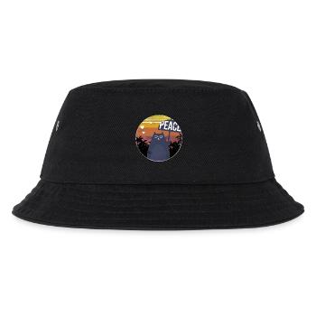 Funny Cat - Kinder Bucket Hat - Schwarz - Vorne