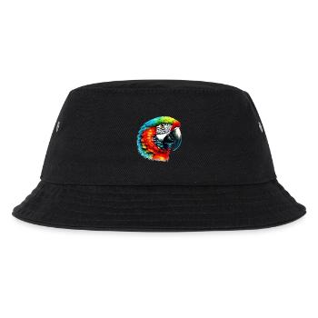 Papagei - Kinder Bucket Hat - Schwarz - Vorne